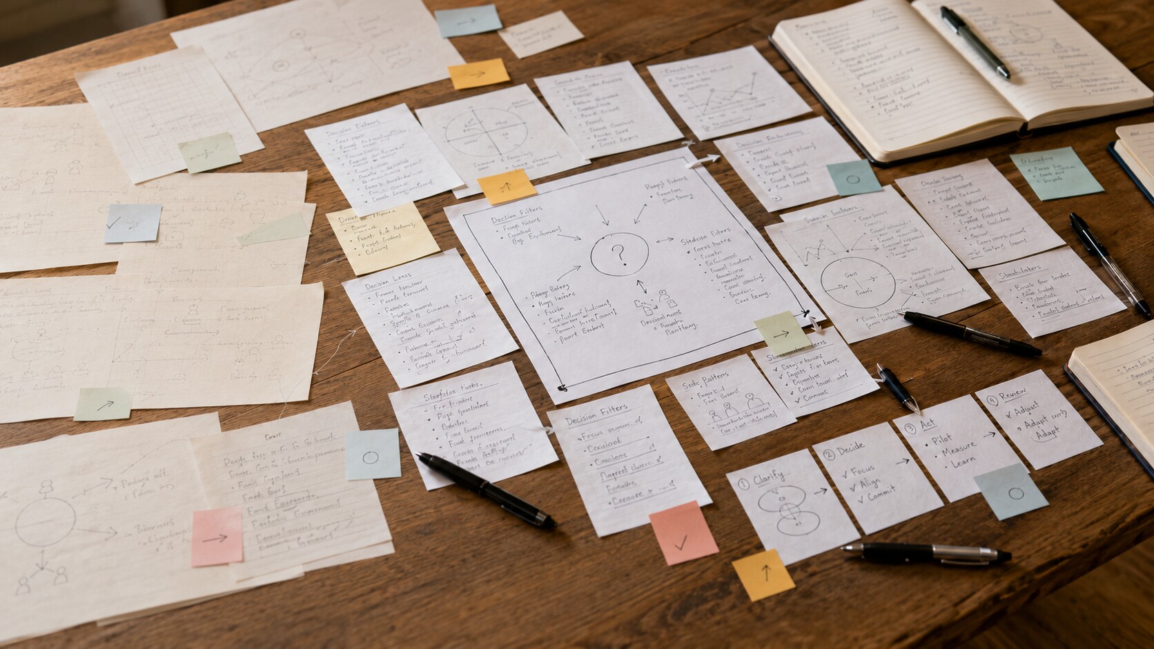 Structured notes and working materials from an Executive Case Clinic